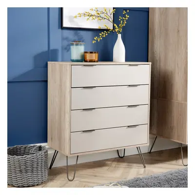 Chest of Drawers Cabinet Cupboard Storage Driftwood Calico Finish Grey Legs