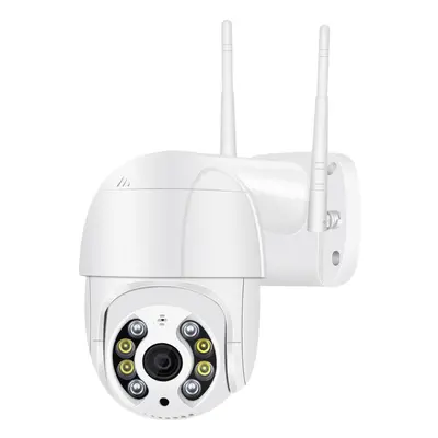 (US Plug) Megapixel LEDs Smart WIFI Speed Dome Camera 4x 1080P Color Night Vision IP66 Outdoor H