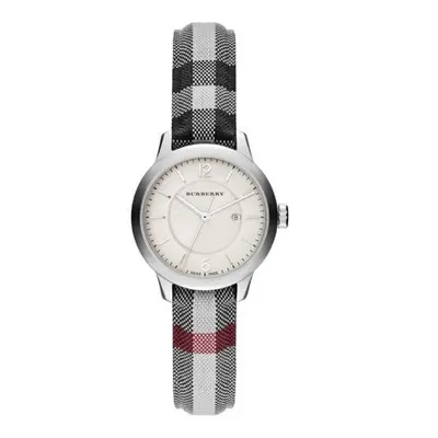 Burberry The Classic Watch Ladies Horseferry Leather Silver BU10103