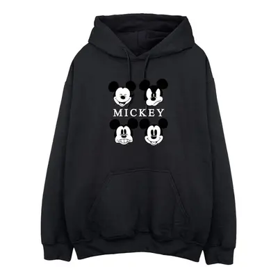 (L, Black) Disney Womens/Ladies Mickey Mouse Four Heads Hoodie