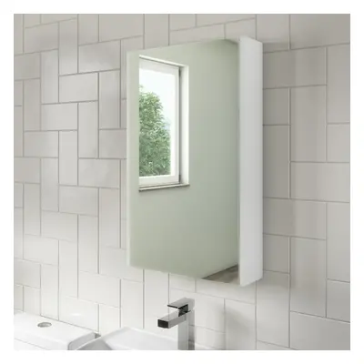 McCann 400mm Mirror Shaving Cabinet White