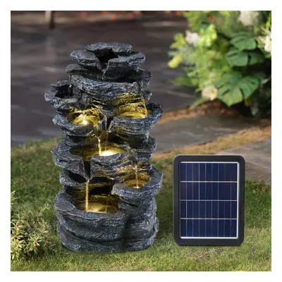 Outdoor Solar-Powered Water Fountain Decor