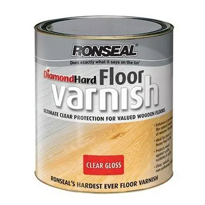 Ronseal Diamond Hard Floor Varnish Gloss Litre