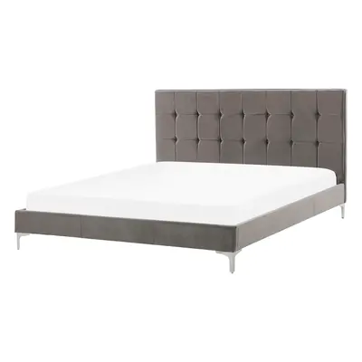 Bed Velvet AMBERT x cm (EU Double) Grey