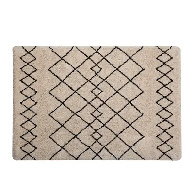 Area Rug x cm Beige and Black HAVSA