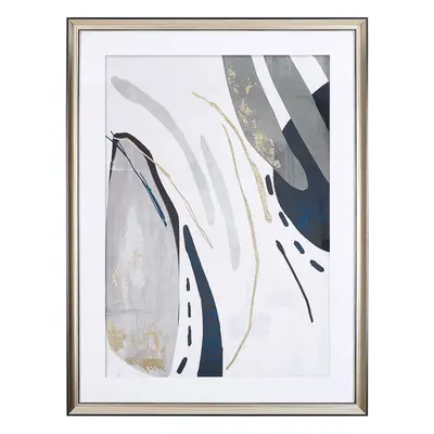 Framed Wall Print HIDMO Rectangular x cm Abstract Grey