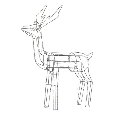 Outdoor LED Decoration Deer cm Silver LAUGAR