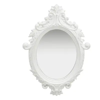 vidaXL Wall Mirror Castle Style 56x76 cm White