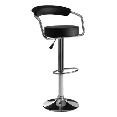 Premier Housewares Scala Black Leather Effect Bar Chair