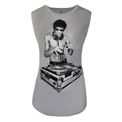 (L, Grey) Avengers Womens/Ladies Bruce Lee Gung Fu Scratch Tank Top