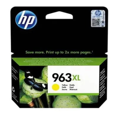 HP 963XL - 22.92 ml - High Yield - yellow - original - ink cartridge - for Officejet 9012, Offic