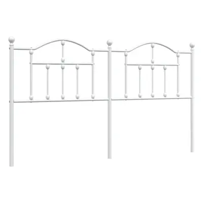 (white, cm) vidaXL Metal Headboard for Bedroom Bed Header Bed Headboard Tall Headboard