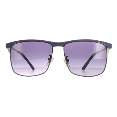 Police Sunglasses SPL570N Crossover 0568 Matte Blue Gunmetal Blue Gradient