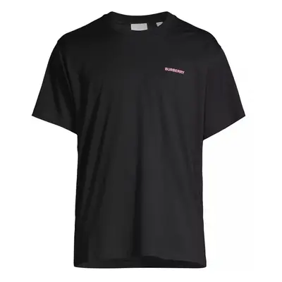 (S) Burberry Branded Back Logo Black T-Shirt