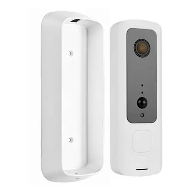 (White, Doorbell+Receiver) 1080P Smart Wireless Video Doorbell Indoor Receiver Home Security Nig