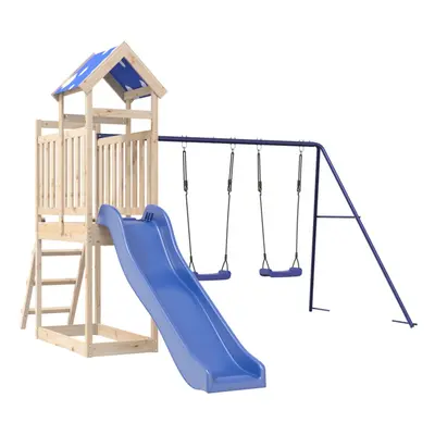 vidaXL Outdoor Playset Solid Wood Pine playset wooden playset playground set