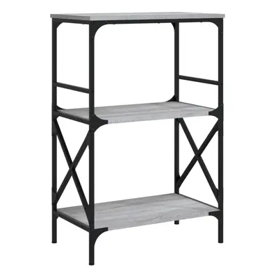 (grey sonoma, x x 90.5 cm) vidaXL Bookcase Bookshelf Storage Cabinet Book Rack Shelf Engineered 