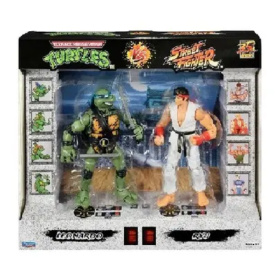 Bandai Pack Action Figure VS TMNT VS Street Fighter Leonardo & Ryu