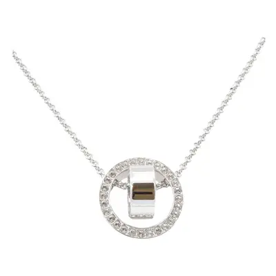 Swarovski Hollow Collection Silver Circular Pendant Necklace