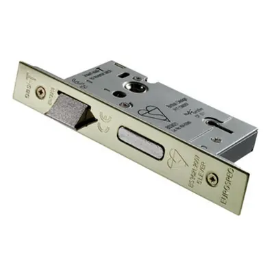 64mm Lever BS Rated Sashlock Square Forend Stainless Brass Door Latch