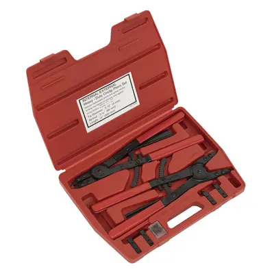 400mm Heavy Duty Circlip Pliers Set - Internal & External - 85mm Max Spread