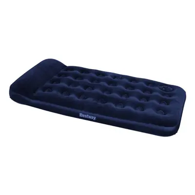 Bestway Inflatable Flocked Airbed Camping Air Mattress with Built-in Foot Pump