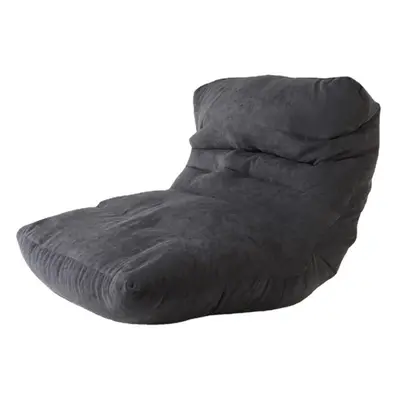 (Black) Outdoor Portable Large Bean Bag Bed Lounger Sofa Slipcover Adult Gaming Seat Chair Prote