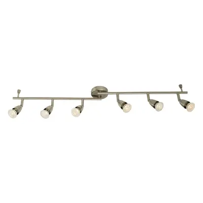 Adjustable Ceiling Spotlight Satin Nickel Light Bar Downlight Modern Lamp