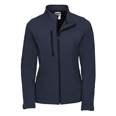 (L, French Navy) Russell Womens/Ladies Soft Shell Jacket