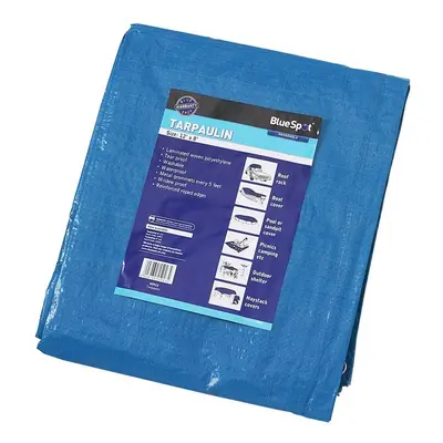 Bluespot 3.6m x 2.4m Tarpaulin - 12x8 tarpaulin blue spot waterproof lightweight