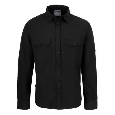 (S, Black) Craghoppers Mens Expert Kiwi Long-Sleeved Shirt