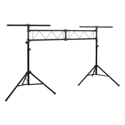 (338 x x (180-300) cm) vidaXL Light Stand Black Steel Lighting Bridge Truss Tripod Stand Multi S