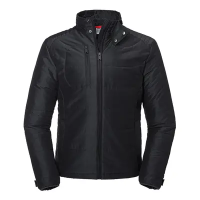 (M, Black) Russell Mens Cross Padded Jacket