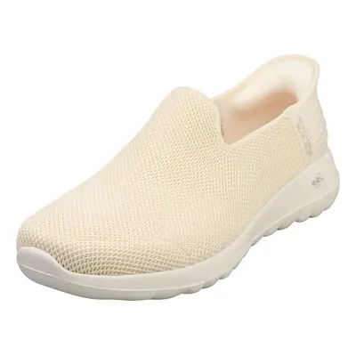 (6) Skechers Slip-ins Go Walk Joy Womens Slip On Trainers in Off White