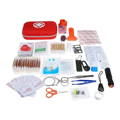 250Pcs First Aid Emergency SOS Survival Kit Bag Gear For Travel Camping Outdoor Home