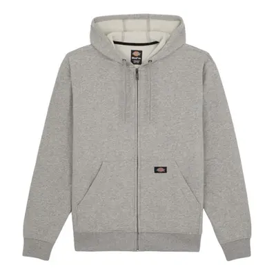 (XL, Heather Grey) Dickies Mens Fleece Full Zip Hoodie