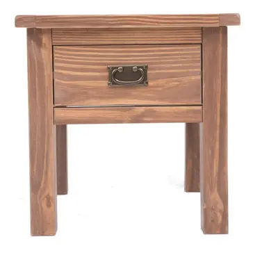 Side Table Drawer Dark Oak Living Room Furniture Coffee Side End Country Unit