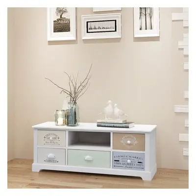 vidaXL French TV Cabinet Wood Entertainment Centre Stand Unit Sideboard Unit