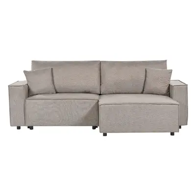 Corner Sofa KARILA Taupe Left Hand