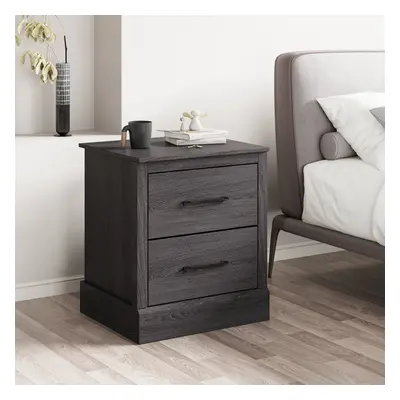 2 Drawer Nightstand Bedside Table Sofa End Table with Storage Drawers