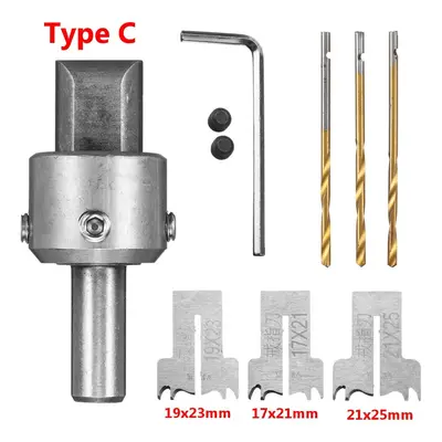 (19*21mm/17*21mm/21*25mm) 8pcs Ring Cutter Removal Bead Drill Barrel Bead Cutter Drill Bit Woodw