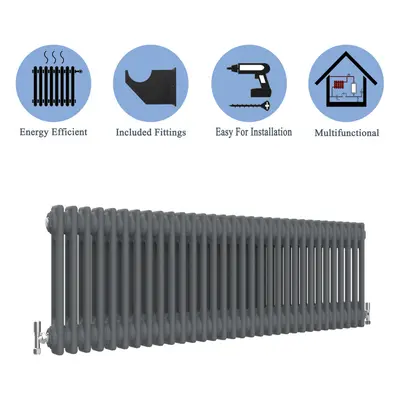 (Anthracite , 300*1460mm) Cast Iron Style Radiators