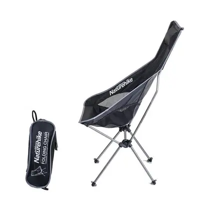 (Silver) Aluminum Folding Chair Max Load 100KG