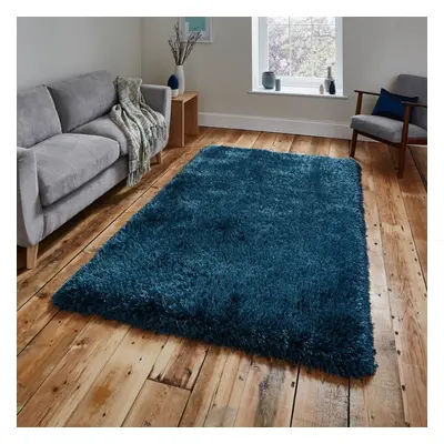 (150x230cm ) Montana Shaggy Rugs in Steel Blue Small Large Thick Soft Plain Pile Luxury Mats