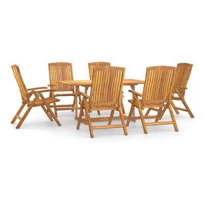 (square, cm table length piece) vidaXL Garden Dining Set Solid Wood Teak Patio Table 5/7/9 Piece