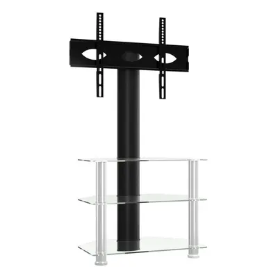 (silver, 65.5 x x cm) vidaXL Corner TV Stand for Inch Universal Cantilever TV Floor Stand