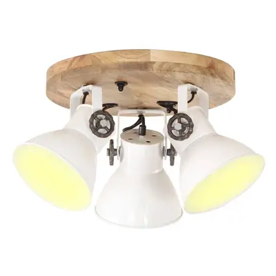 vidaXL Industrial Ceiling Lamp W White E27 Home Decor Hanging Light Fixture