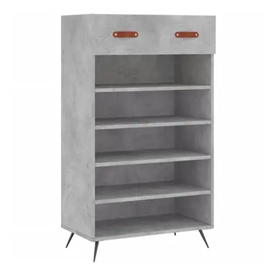 (concrete grey) vidaXL Shoe Cabinet Shoe Storage Unit Shoe Rack Shoe Cupboard Engineered Wood