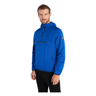 (XL, Electric Blue) DKNY Mens Downwind 1/4 Zip Water Repellent Lightweight Jacket