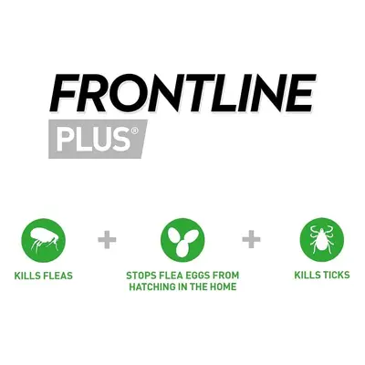 FRONTLINE Plus Flea & Tick Treatment for Medium Dogs (10-20 kg) - Pipettes